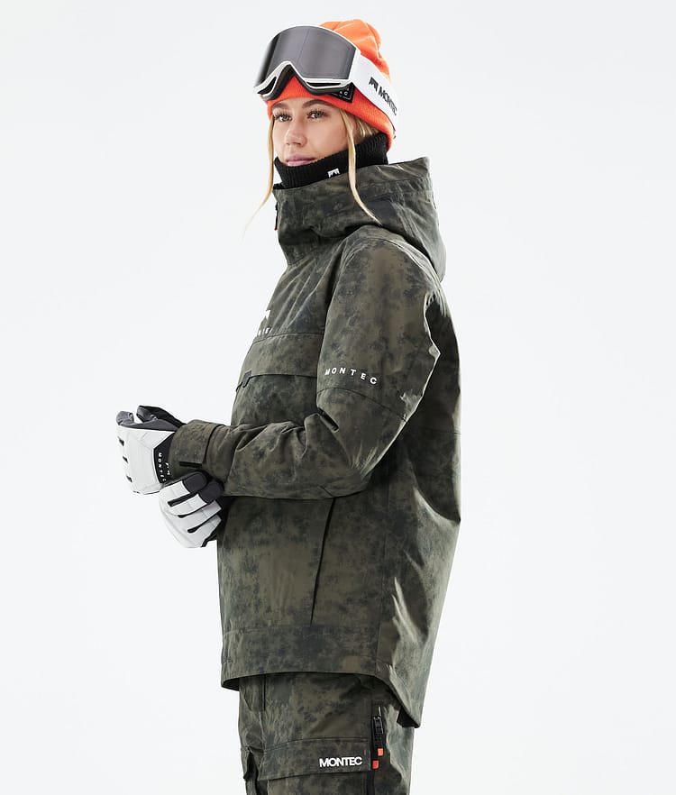 Dune W 21 Chaqueta Snowboard Mujer Olive Green Tiedye, Imagen 8 de 11