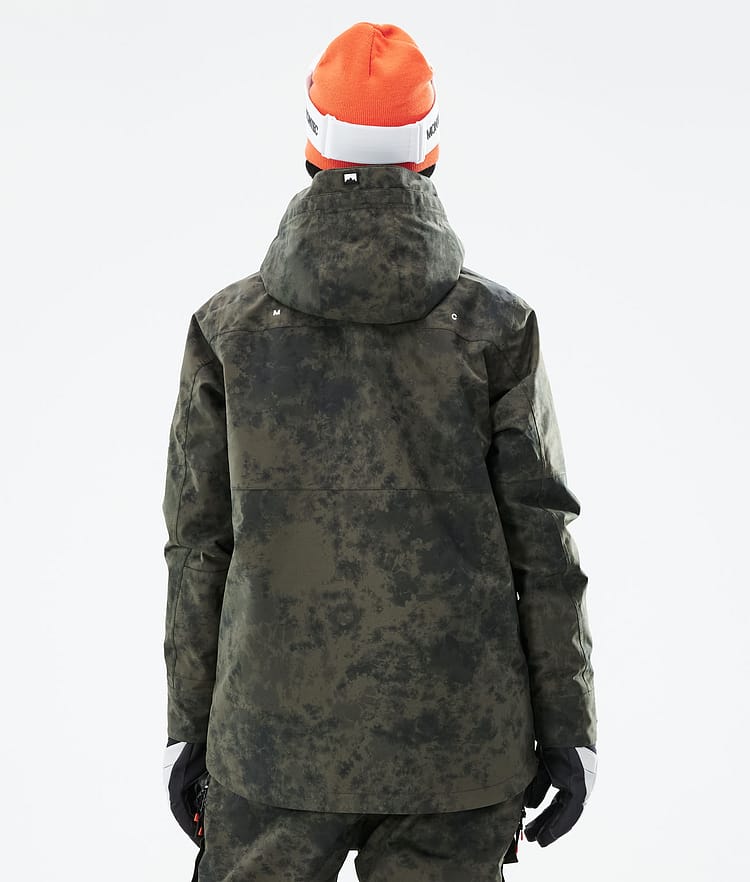 Dune W 21 Kurtka Narciarska Kobiety Olive Green Tiedye, Zdjęcie 9 z 11