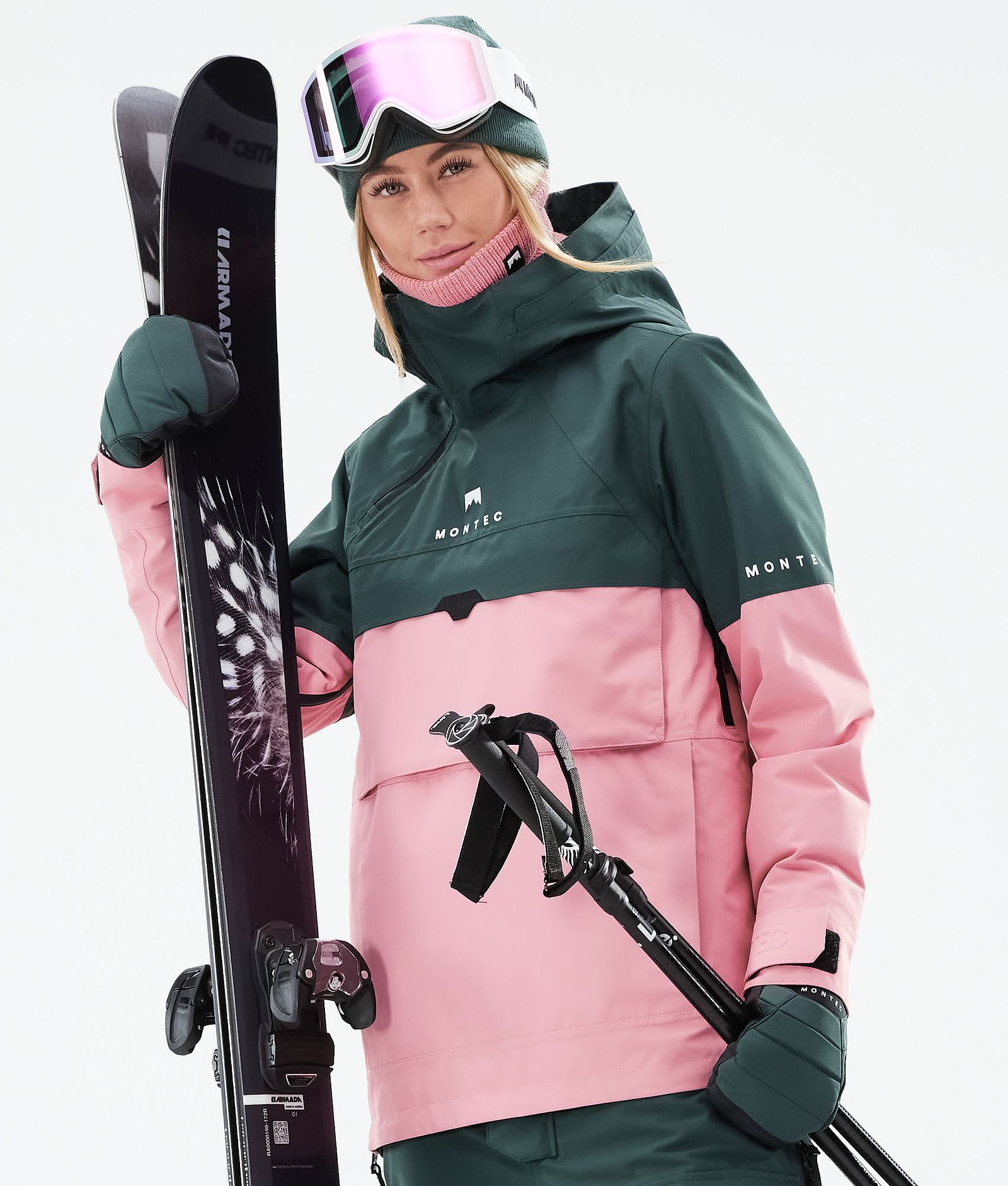 Dune W 2021 Lyžařská Bunda Dámské Dark Atlantic/Pink, Obrázek 3 z 10