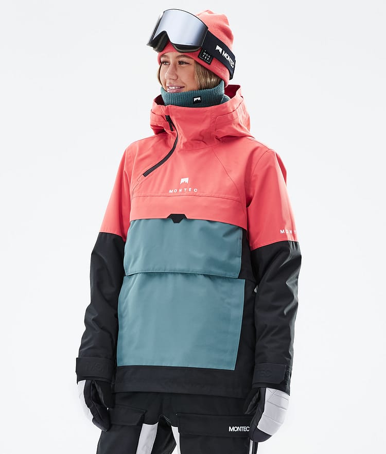 Dune W 21 Kurtka Narciarska Kobiety Coral/Atlantic/Black, Zdjęcie 1 z 9