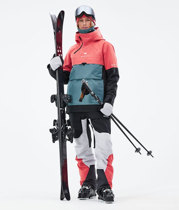 Dune W 21 Kurtka Narciarska Kobiety Coral/Atlantic/Black, Zdjęcie 3 z 9