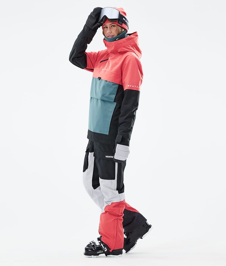 Dune W 21 Kurtka Narciarska Kobiety Coral/Atlantic/Black, Zdjęcie 4 z 9