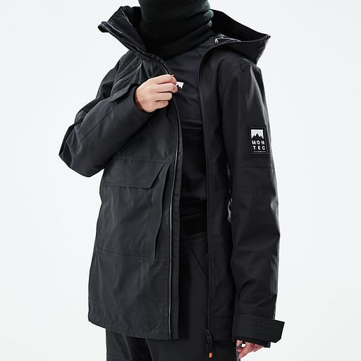 Asymetryczny zamek główny zabezpieczony plisą przeciwwiatrową. Główne zdjęcie produktu,