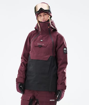 Doom W 2021 Chaqueta Snowboard Mujer Burgundy/Black