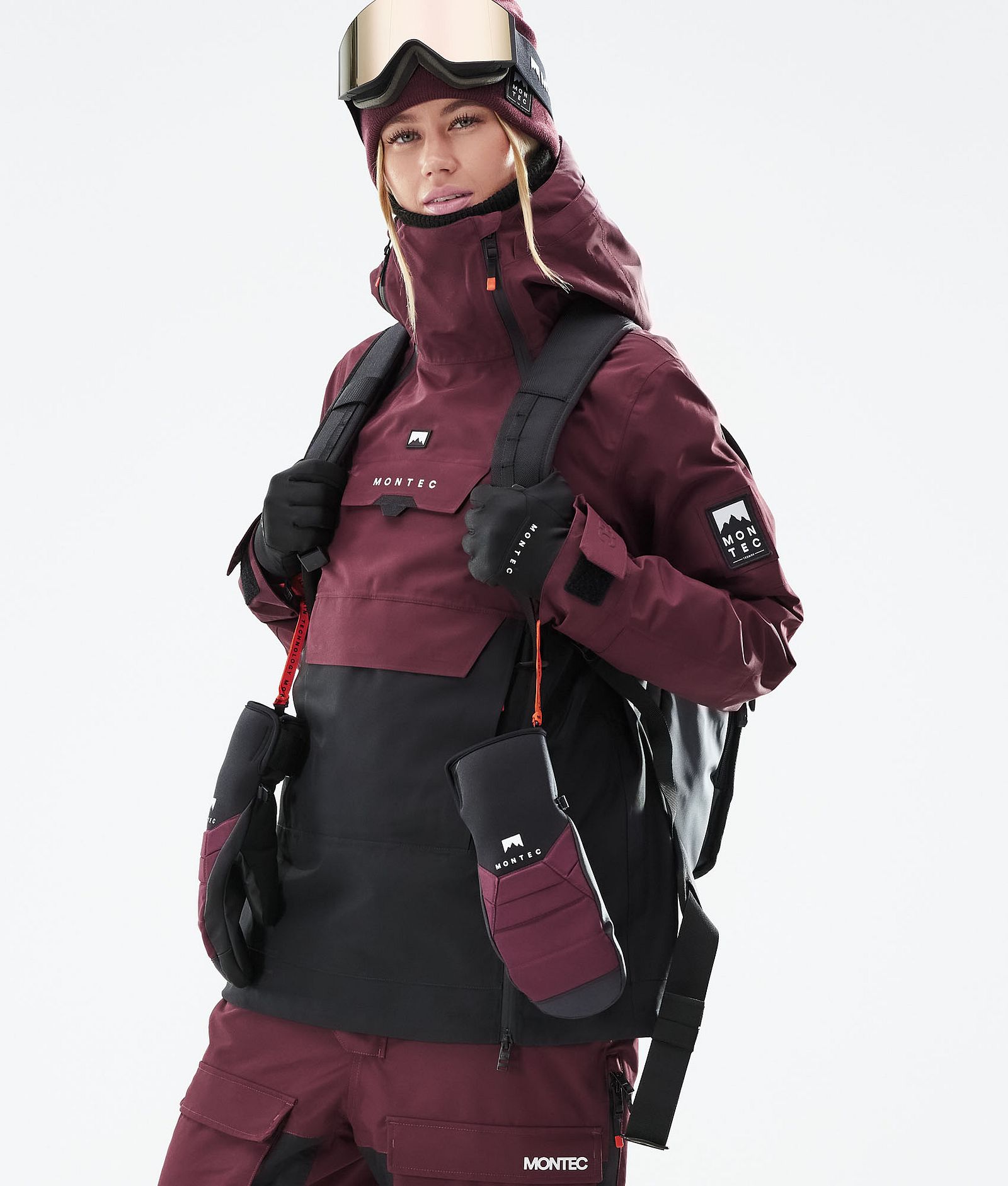 Doom W 2021 Kurtka Snowboardowa Kobiety Burgundy/Black, Zdjęcie 2 z 12