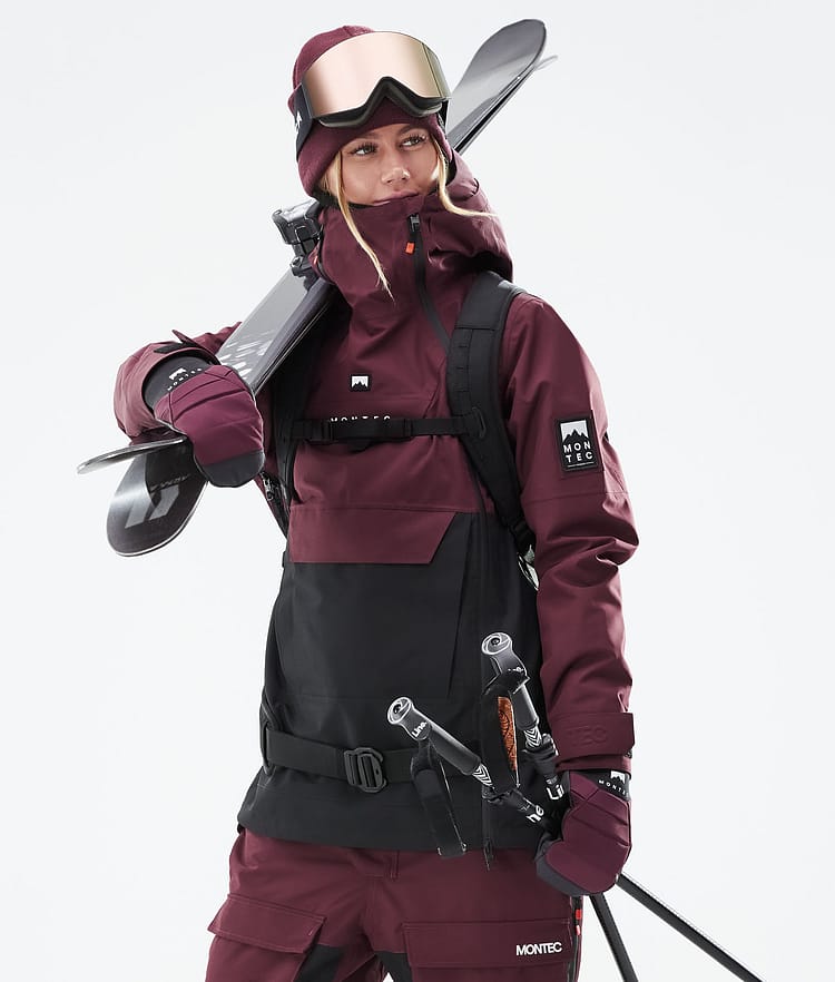 Doom W 21 Kurtka Narciarska Kobiety Burgundy/Black, Zdjęcie 2 z 12