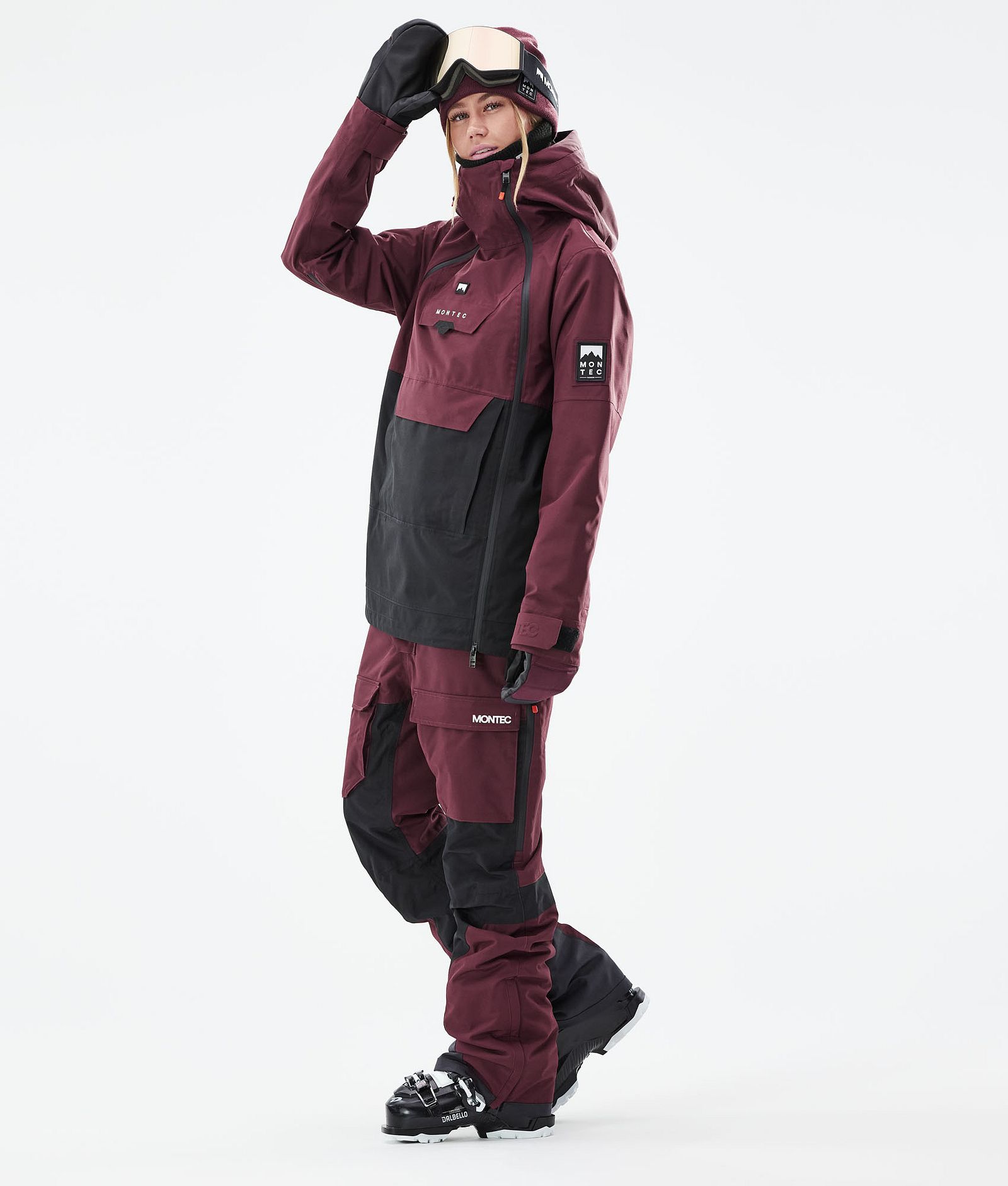Doom W 2021 Lyžařská Bunda Dámské Burgundy/Black, Obrázek 5 z 12