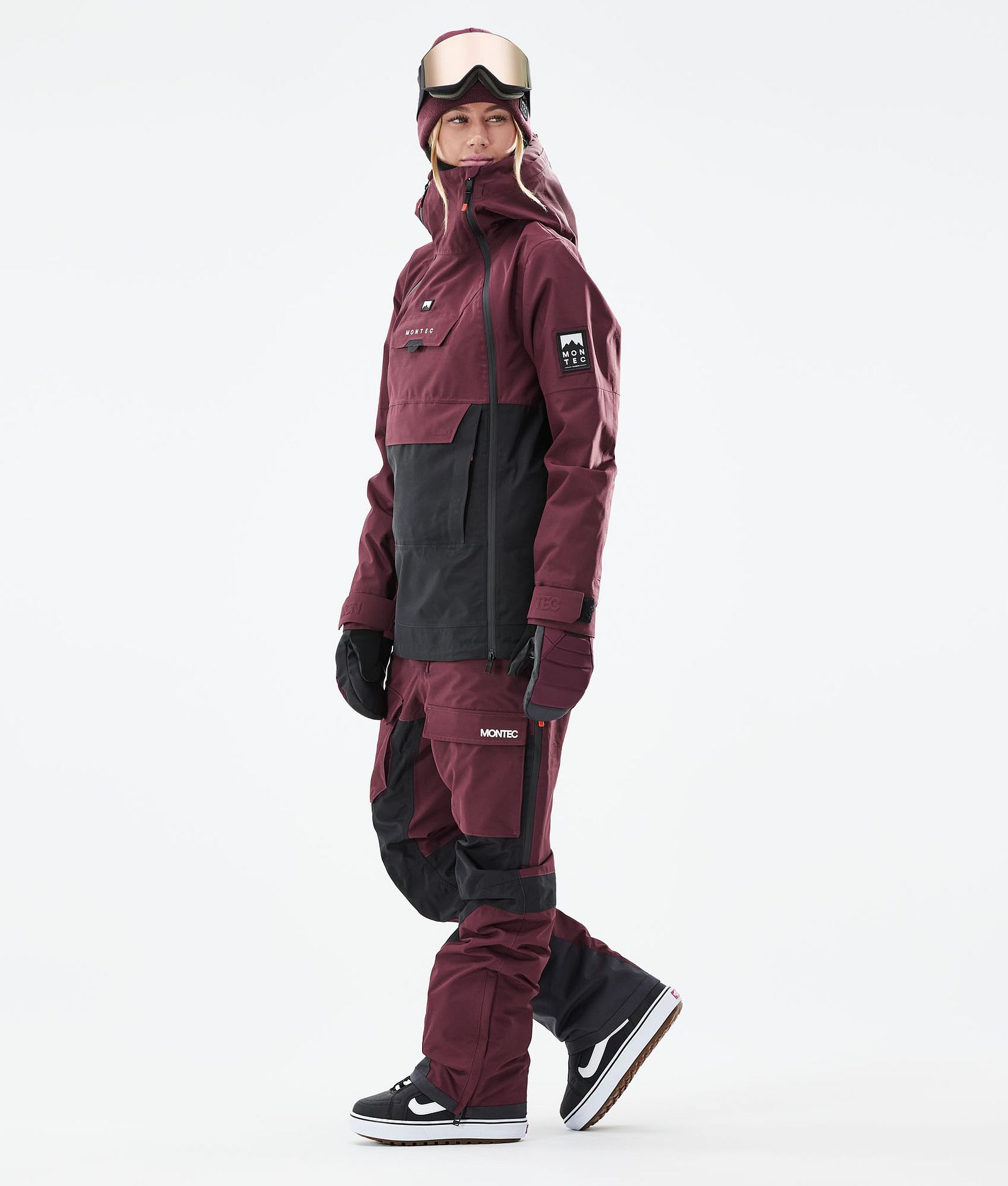 Doom W 2021 Kurtka Snowboardowa Kobiety Burgundy/Black, Zdjęcie 5 z 12