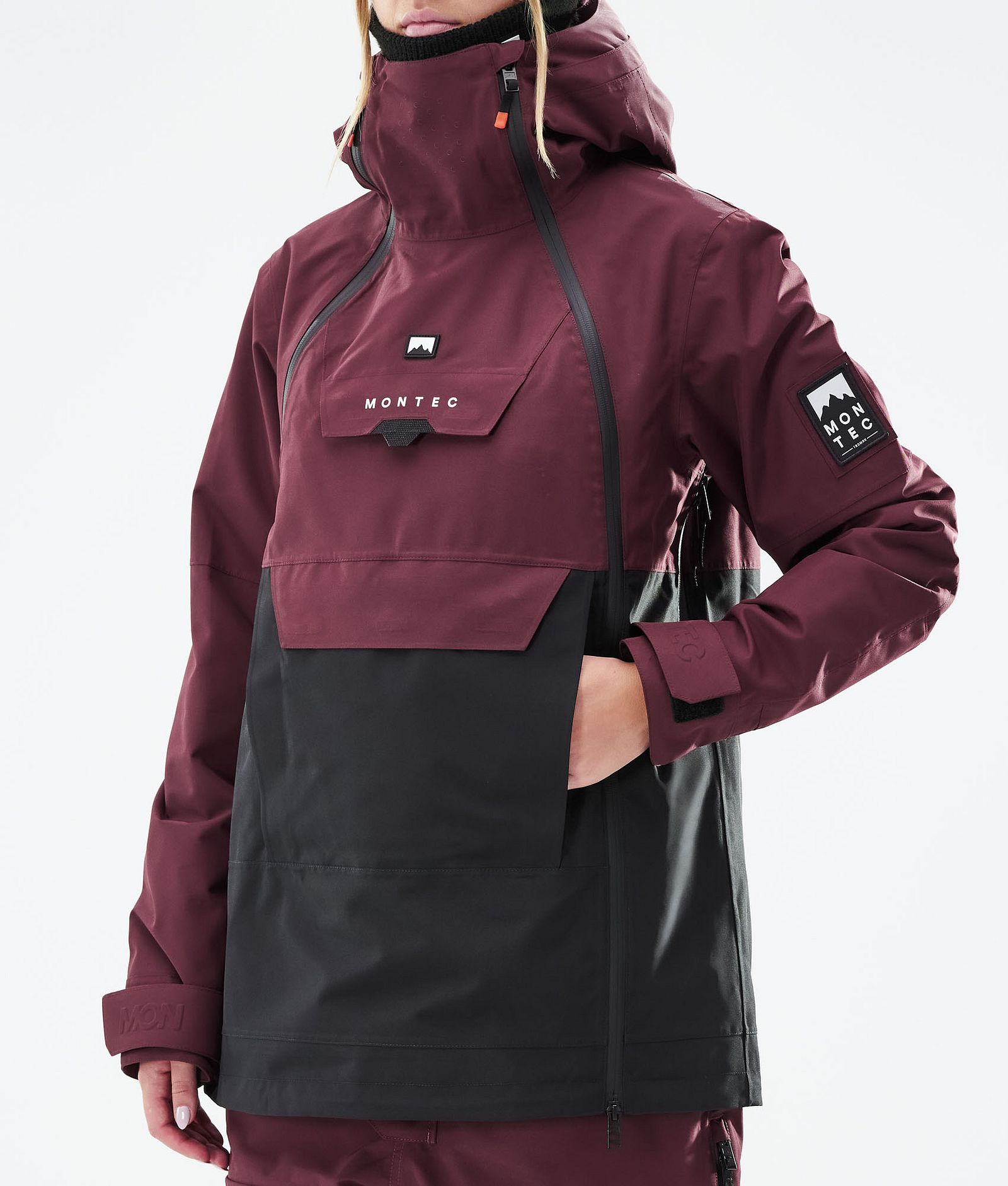 Doom W 2021 Kurtka Snowboardowa Kobiety Burgundy/Black, Zdjęcie 9 z 12