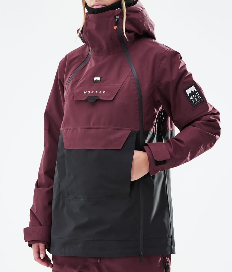 Doom W 2021 Kurtka Snowboardowa Kobiety Burgundy/Black, Zdjęcie 9 z 12