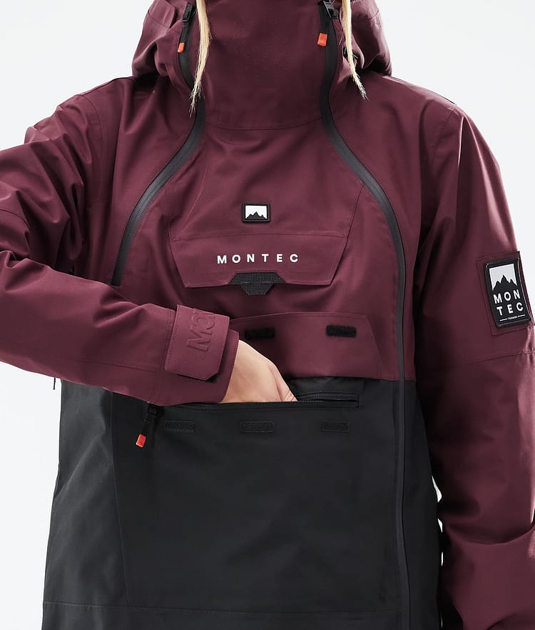 Doom W 2021 Kurtka Snowboardowa Kobiety Burgundy/Black, Zdjęcie 10 z 12