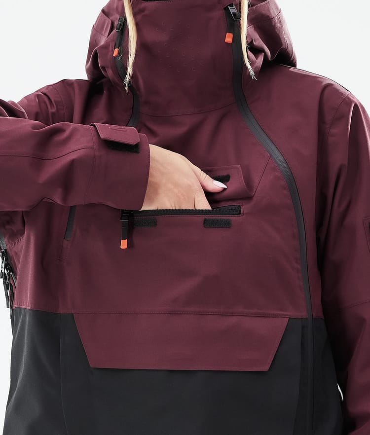 Doom W 2021 Kurtka Snowboardowa Kobiety Burgundy/Black, Zdjęcie 11 z 12