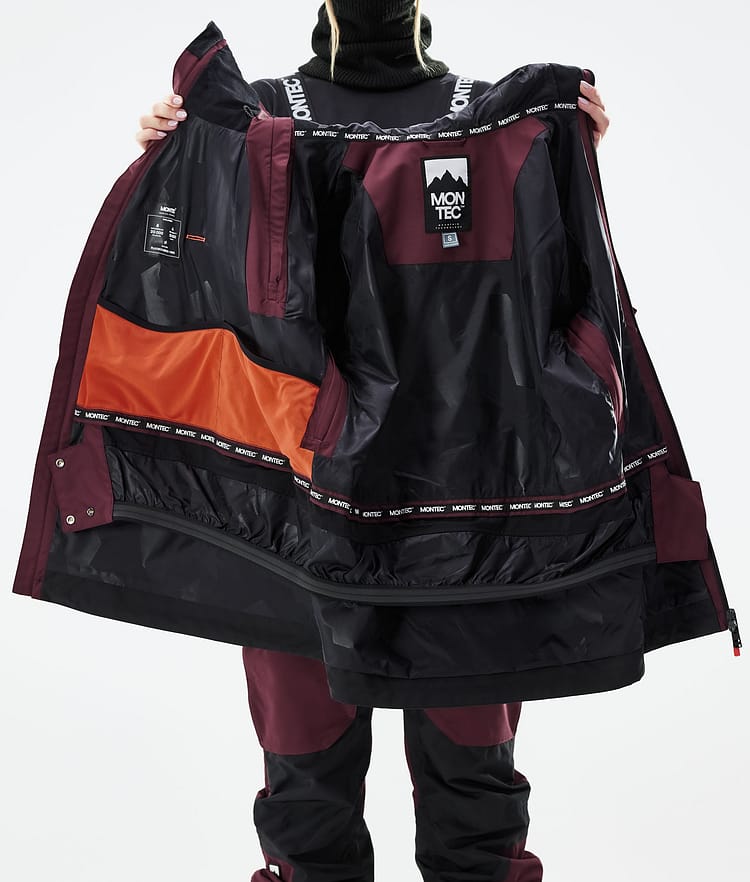 Doom W 2021 Kurtka Snowboardowa Kobiety Burgundy/Black, Zdjęcie 12 z 12
