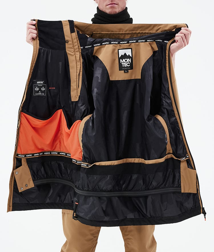 Doom 21 Bunda na Snowboard Pánské Gold/Black, Obrázek 13 z 13