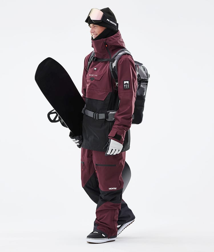 Doom 21 Bunda na Snowboard Pánské Burgundy/Black, Obrázek 5 z 13