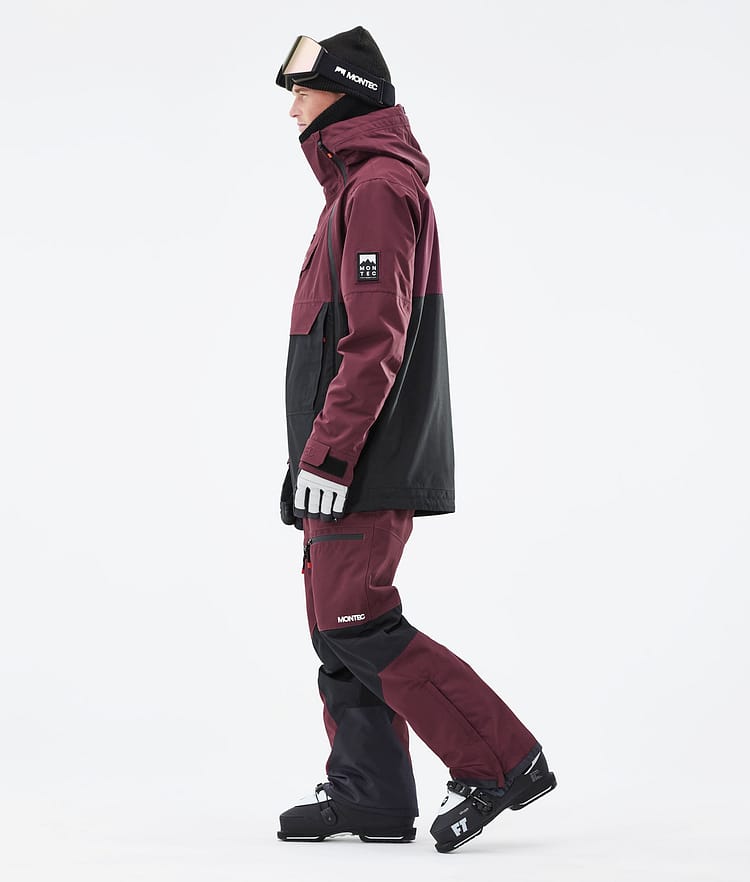 Doom 2021 Kurtka Narciarska Mężczyźni Burgundy/Black, Zdjęcie 6 z 13