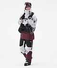 Doom 2021 Kurtka Narciarska Mężczyźni Light Grey/Black/Burgundy, Zdjęcie 4 z 11