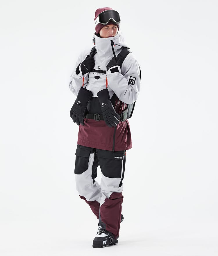 Doom 21 Chaqueta Esquí Hombre Light Grey/Black/Burgundy, Imagen 4 de 11