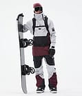Doom 2021 Kurtka Snowboardowa Mężczyźni Light Grey/Black/Burgundy, Zdjęcie 4 z 11