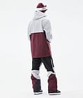Doom 2021 Kurtka Snowboardowa Mężczyźni Light Grey/Black/Burgundy, Zdjęcie 6 z 11
