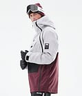 Doom 2021 Kurtka Snowboardowa Mężczyźni Light Grey/Black/Burgundy, Zdjęcie 7 z 11