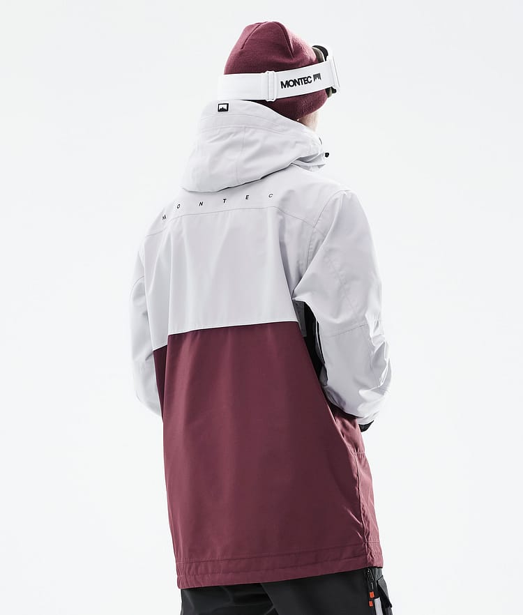 Doom 21 Chaqueta Esquí Hombre Light Grey/Black/Burgundy, Imagen 8 de 11