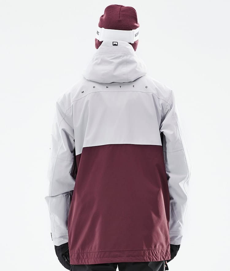 Doom 2021 Chaqueta Snowboard Hombre Light Grey/Black/Burgundy, Imagen 8 de 11