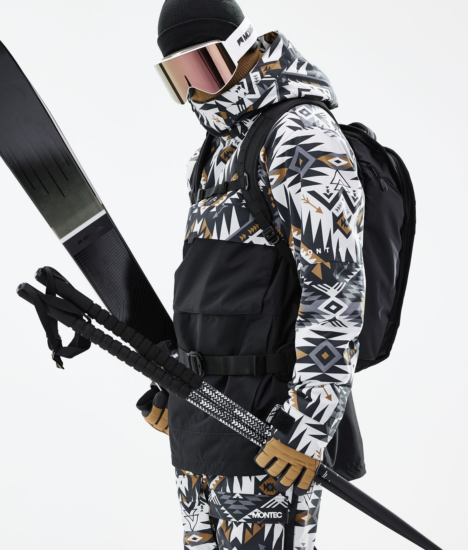 Dune 2021 Lyžařská Bunda Pánské Komber Gold/Black, Obrázek 2 z 10