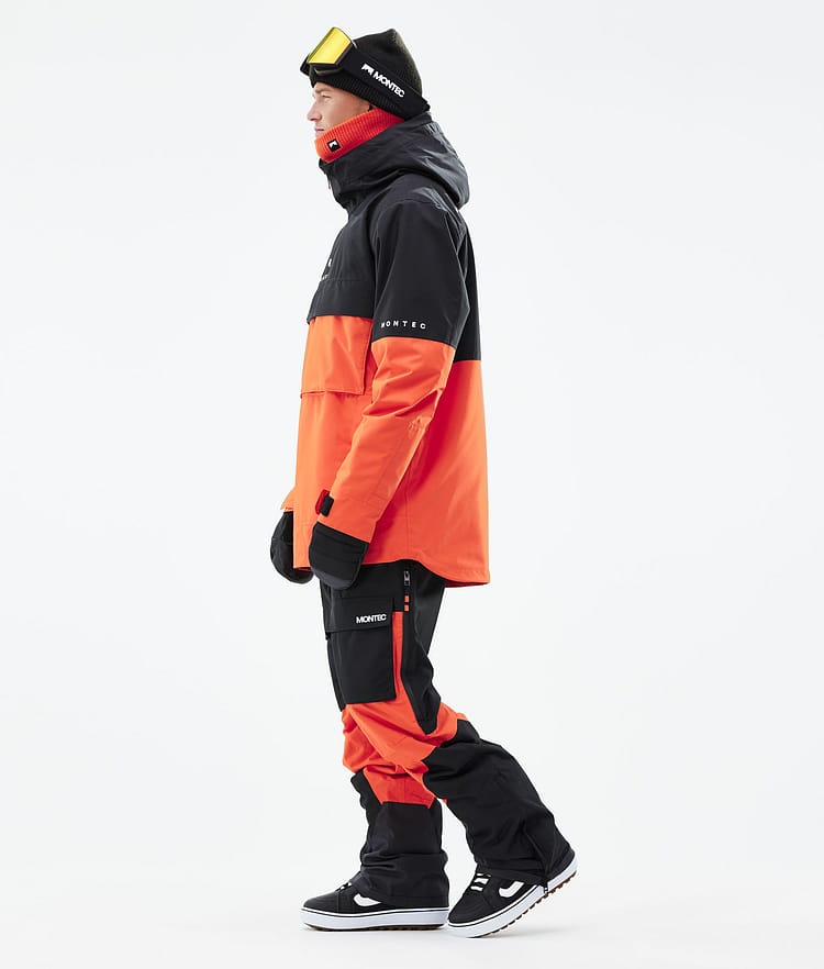 Dune 2021 Bunda na Snowboard Pánské Black/Orange, Obrázek 5 z 10