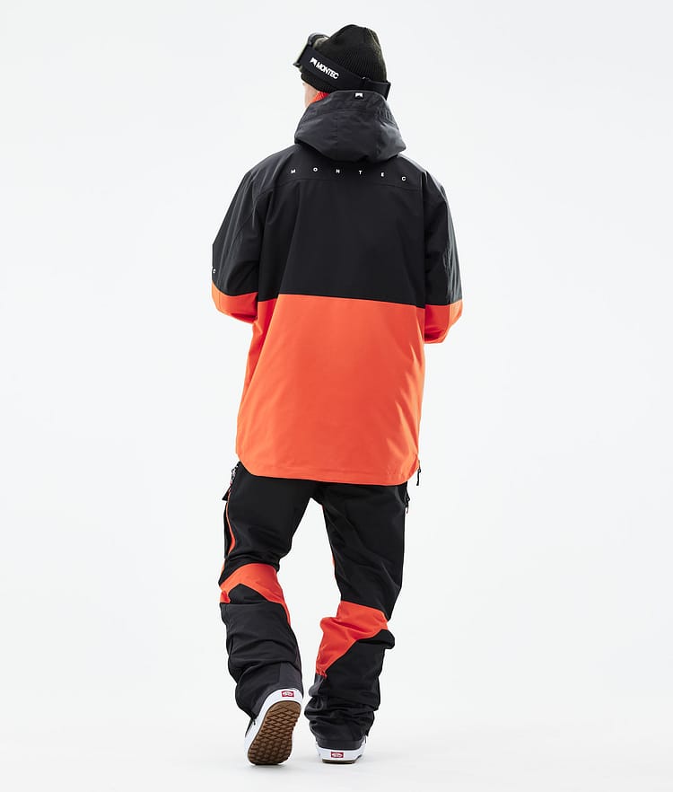 Dune 2021 Bunda na Snowboard Pánské Black/Orange, Obrázek 6 z 10