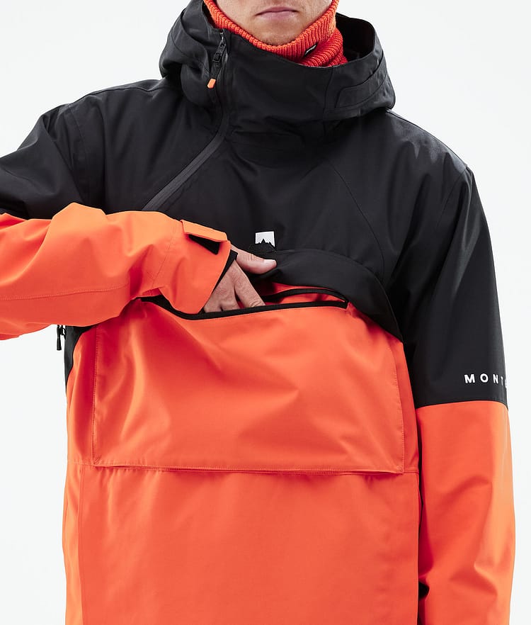 Dune 2021 Bunda na Snowboard Pánské Black/Orange, Obrázek 10 z 10