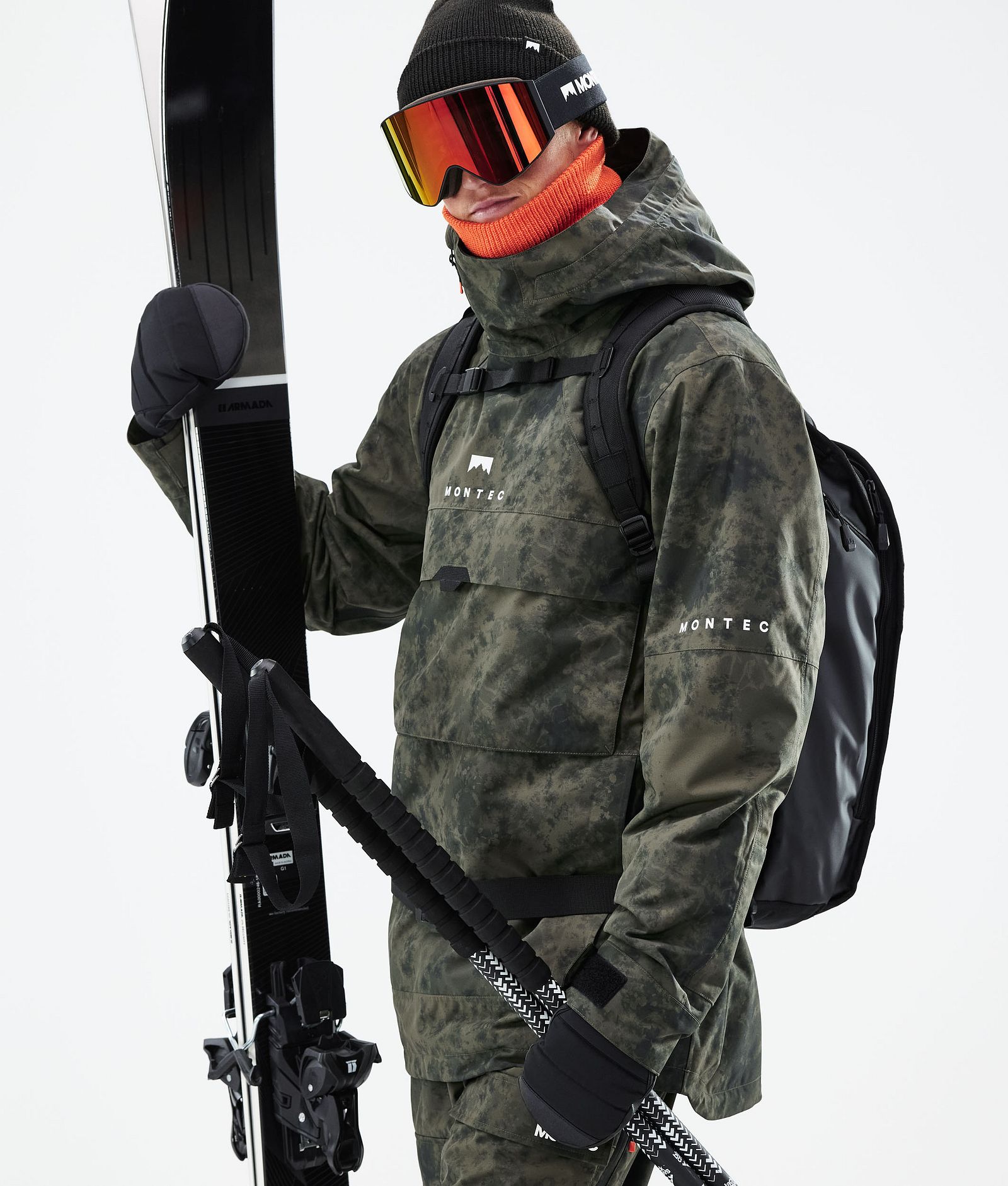 Dune 2021 Lyžařská Bunda Pánské Olive Green Tiedye, Obrázek 3 z 11