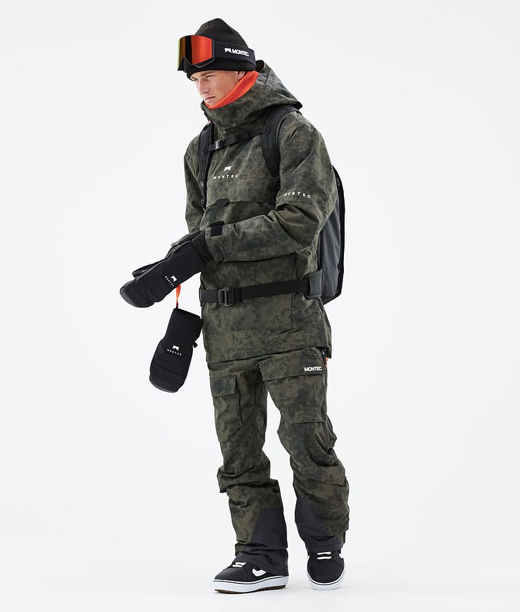 Dune 21 Kurtka Snowboardowa Mężczyźni Olive Green Tiedye, Zdjęcie 4 z 10