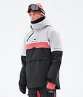 Dune 2021 Lyžařská Bunda Pánské Light Grey/Coral/Black, Obrázek 1 z 10