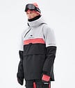 Dune 2021 Lyžařská Bunda Pánské Light Grey/Coral/Black