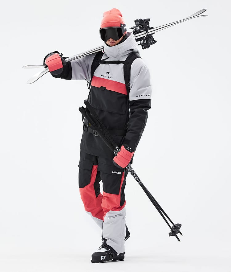 Dune 2021 Lyžařská Bunda Pánské Light Grey/Coral/Black, Obrázek 4 z 10