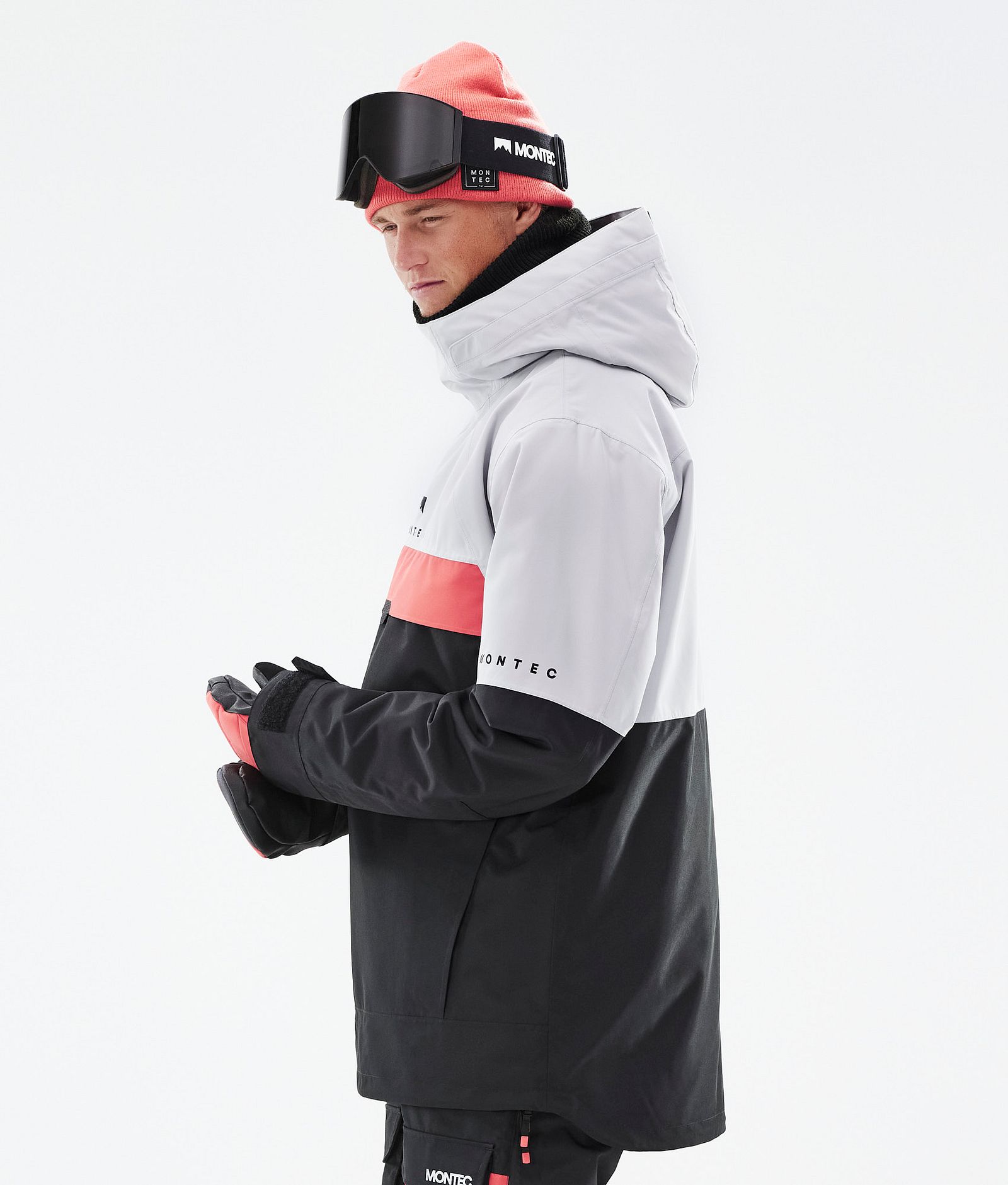 Dune 2021 Chaqueta Snowboard Hombre Light Grey/Coral/Black, Imagen 7 de 10