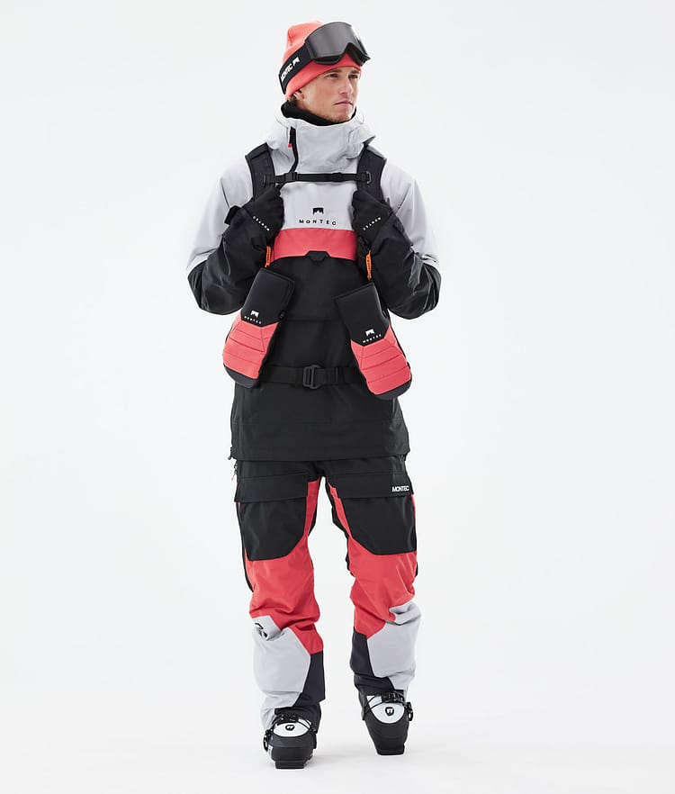 Dune 2021 Lyžařská Bunda Pánské Light Grey/Coral/Black, Obrázek 8 z 10