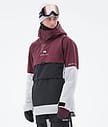 Dune 2021 Lyžařská Bunda Pánské Burgundy/Black/Light Grey