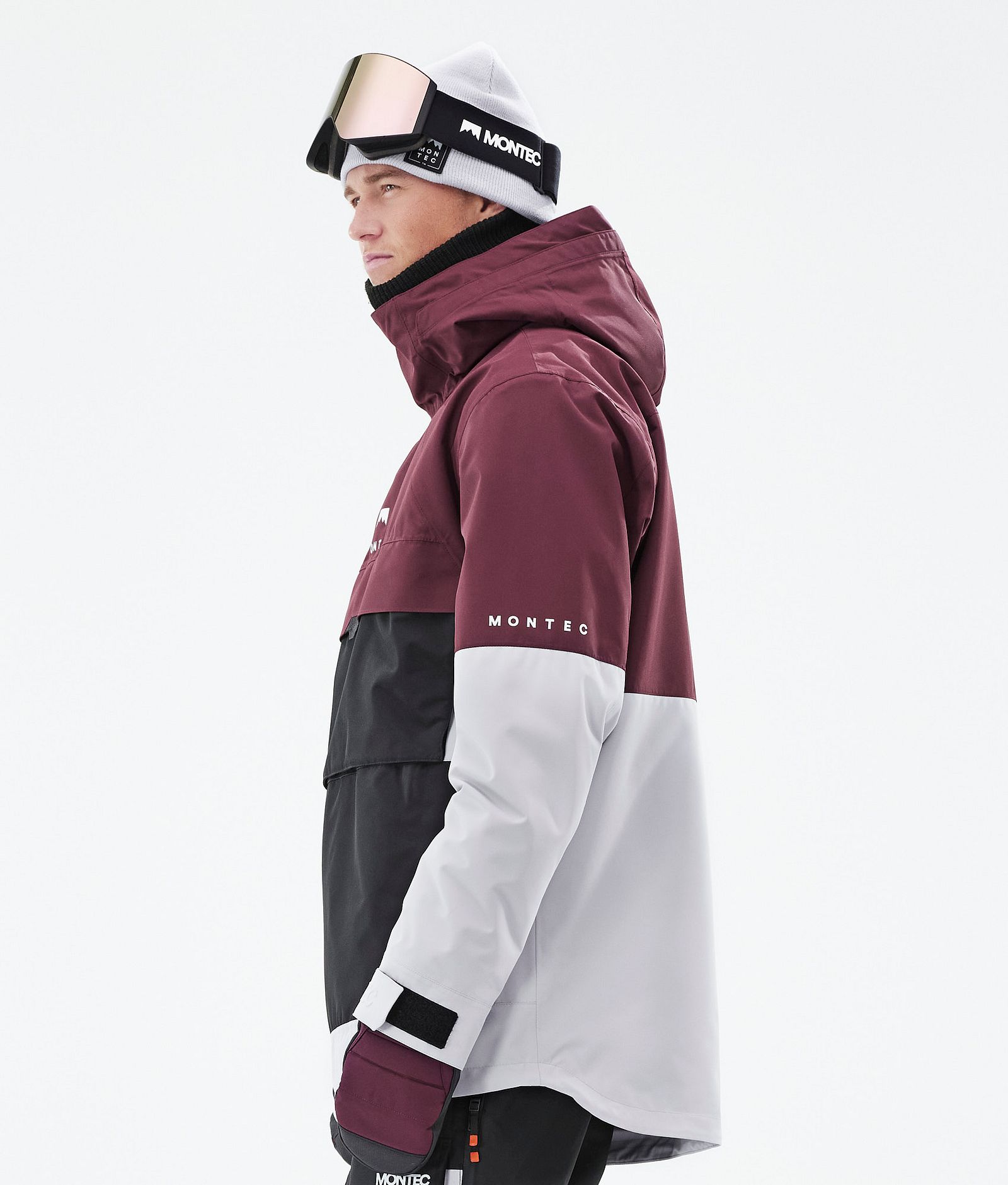 Dune 2021 Chaqueta Snowboard Hombre Burgundy/Black/Light Grey, Imagen 7 de 10
