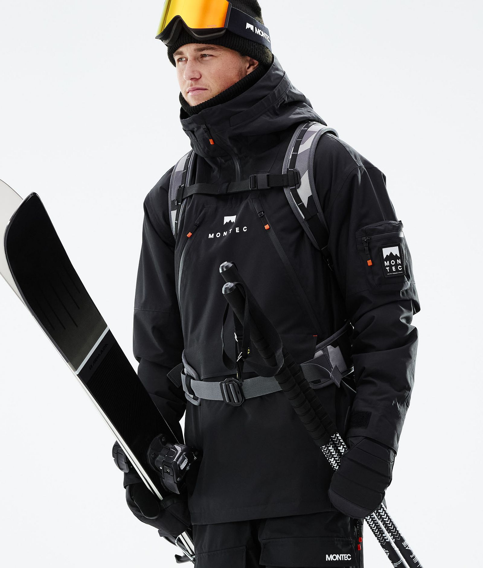 Anzu Lyžařská Bunda Pánské Black, Obrázek 3 z 12