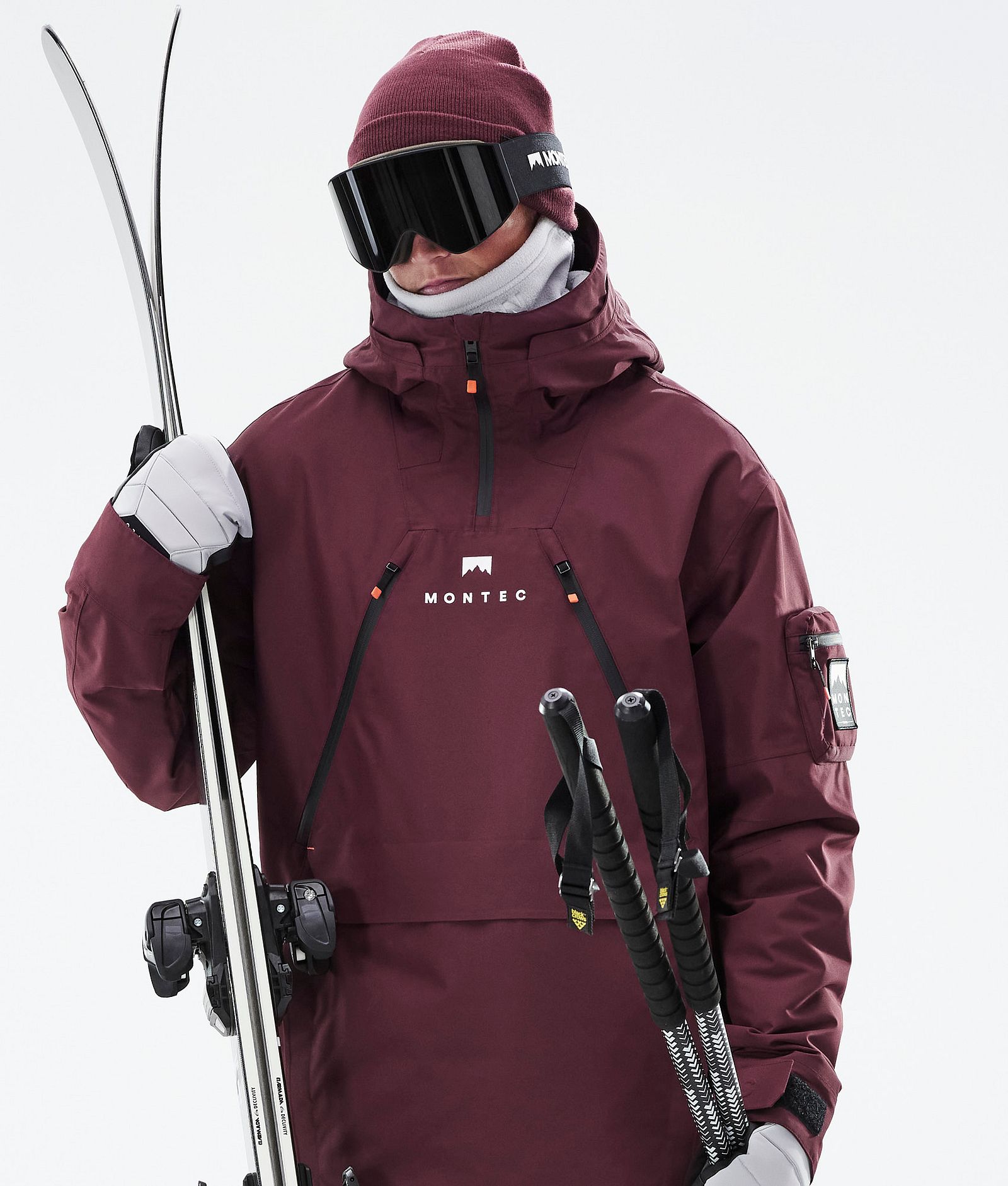 Anzu Lyžařská Bunda Pánské Burgundy, Obrázek 3 z 11