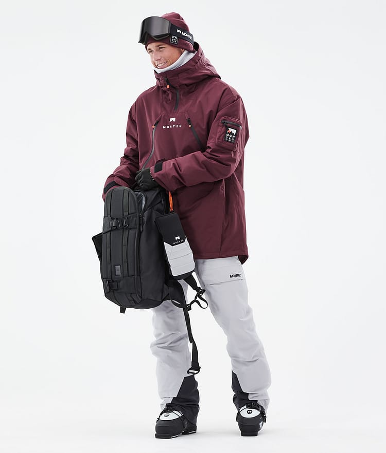 Anzu Lyžařská Bunda Pánské Burgundy, Obrázek 4 z 11
