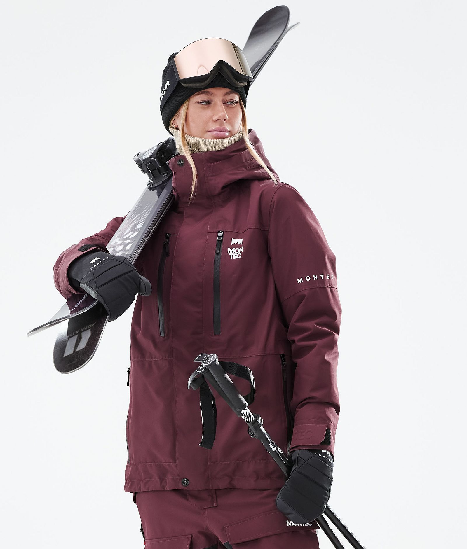 Fawk W 2021 Lyžařská Bunda Dámské Burgundy, Obrázek 2 z 11