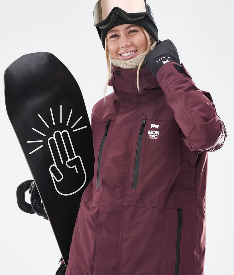 Fawk W 2021 Bunda na Snowboard Dámské Burgundy, Obrázek 3 z 11