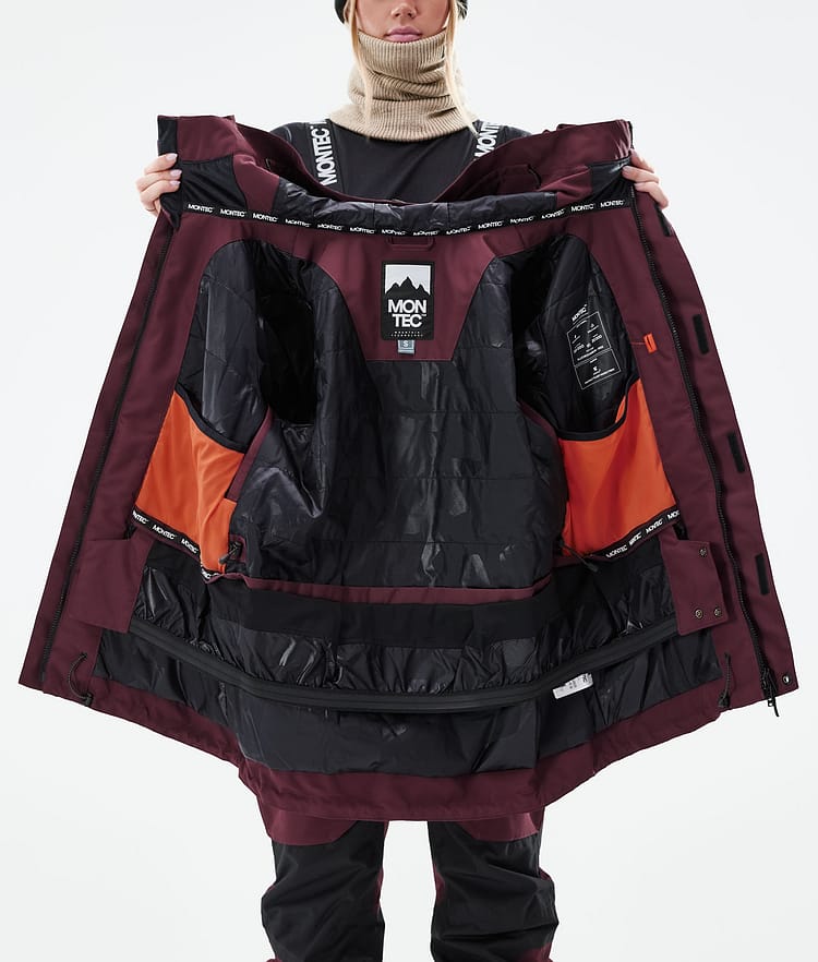 Fawk W 2021 Bunda na Snowboard Dámské Burgundy, Obrázek 11 z 11