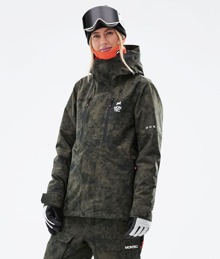 Fawk W 2021 Lyžařská Bunda Dámské Olive Green Tiedye, Obrázek 1 z 12