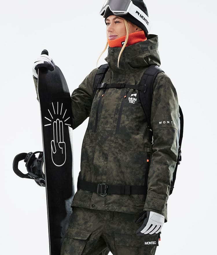Fawk W 21 Chaqueta Snowboard Mujer Olive Green Tiedye, Imagen 3 de 12