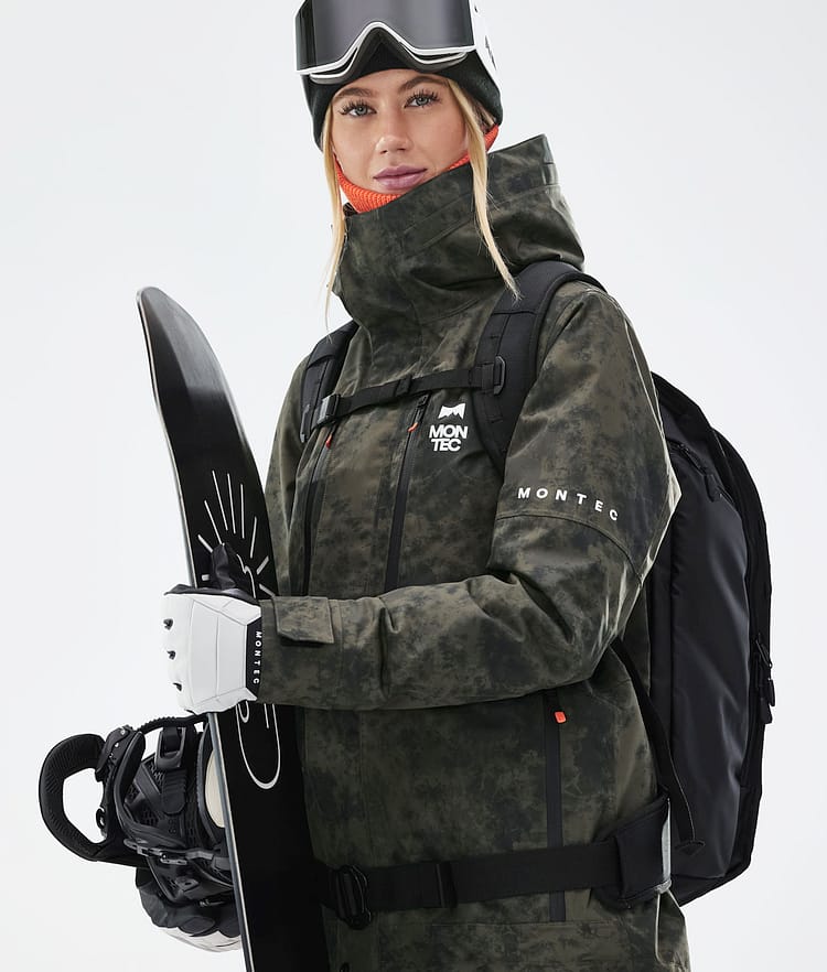 Fawk W 21 Chaqueta Snowboard Mujer Olive Green Tiedye, Imagen 4 de 12