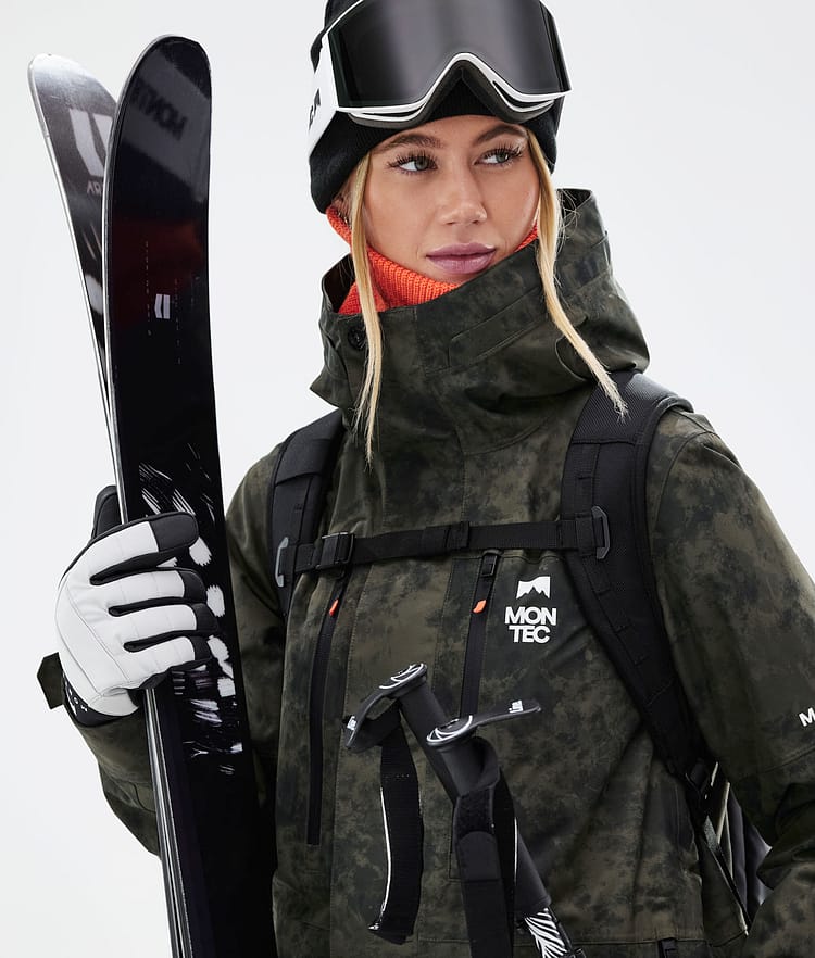 Fawk W 2021 Lyžařská Bunda Dámské Olive Green Tiedye, Obrázek 4 z 12